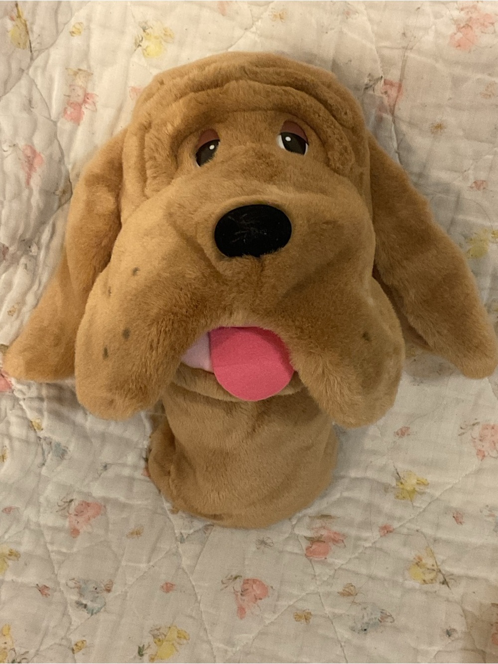 Aurora “Harry the Dog”Plush Hand Puppet Toy - Brown 12”